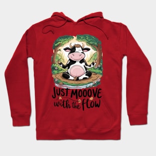 Zen Bovine: Moo-ditation Tee Hoodie